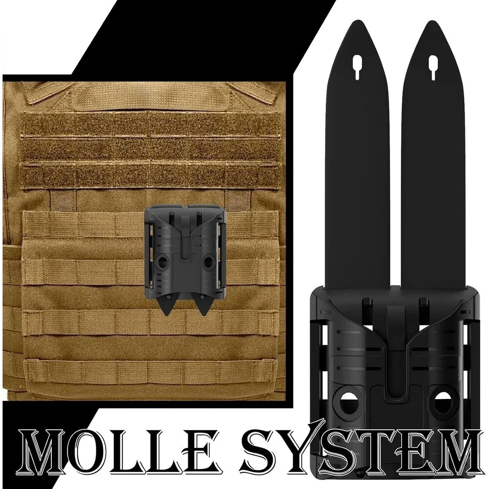 Tactical PA66 Holster Ambidextrous Fits Rail & MOLLE Webbing For Rifle